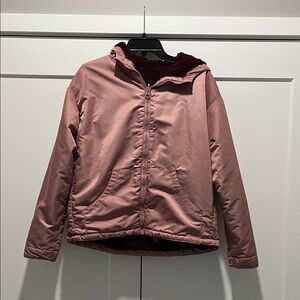 Fabletics Mauve reversible Sherpa Jacket
